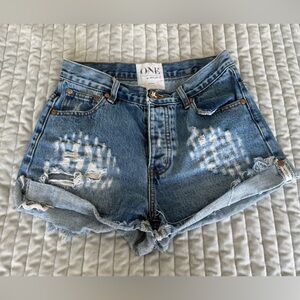 One by one teaspoon Hawks jean shorts, size 26